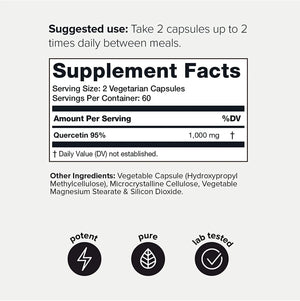 TONIIQ - Toniiq Quercetin Ultra High Purity 1000Mg. 120 Capsulas - The Red Vitamin MX - Suplementos Alimenticios - {{ shop.shopifyCountryName }}