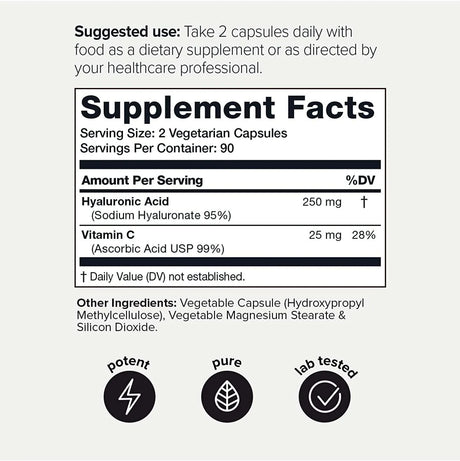 TONIIQ - Toniiq Ultra High Purity Hyaluronic Acid 180 Capsulas - The Red Vitamin MX - Suplementos Alimenticios - {{ shop.shopifyCountryName }}