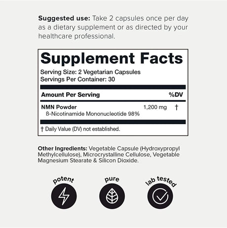 TONIIQ - Toniiq Ultra High Purity NAD 1200 60 Capsulas - The Red Vitamin MX - Suplementos Alimenticios - {{ shop.shopifyCountryName }}