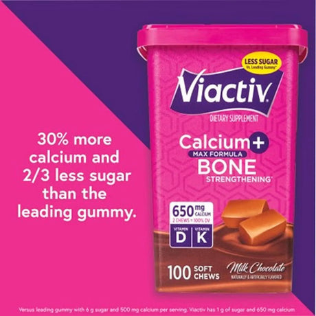 VIACTIV - Viactiv Calcium+Vitamin D3 100 Masticables - The Red Vitamin MX - Suplementos Alimenticios - {{ shop.shopifyCountryName }}