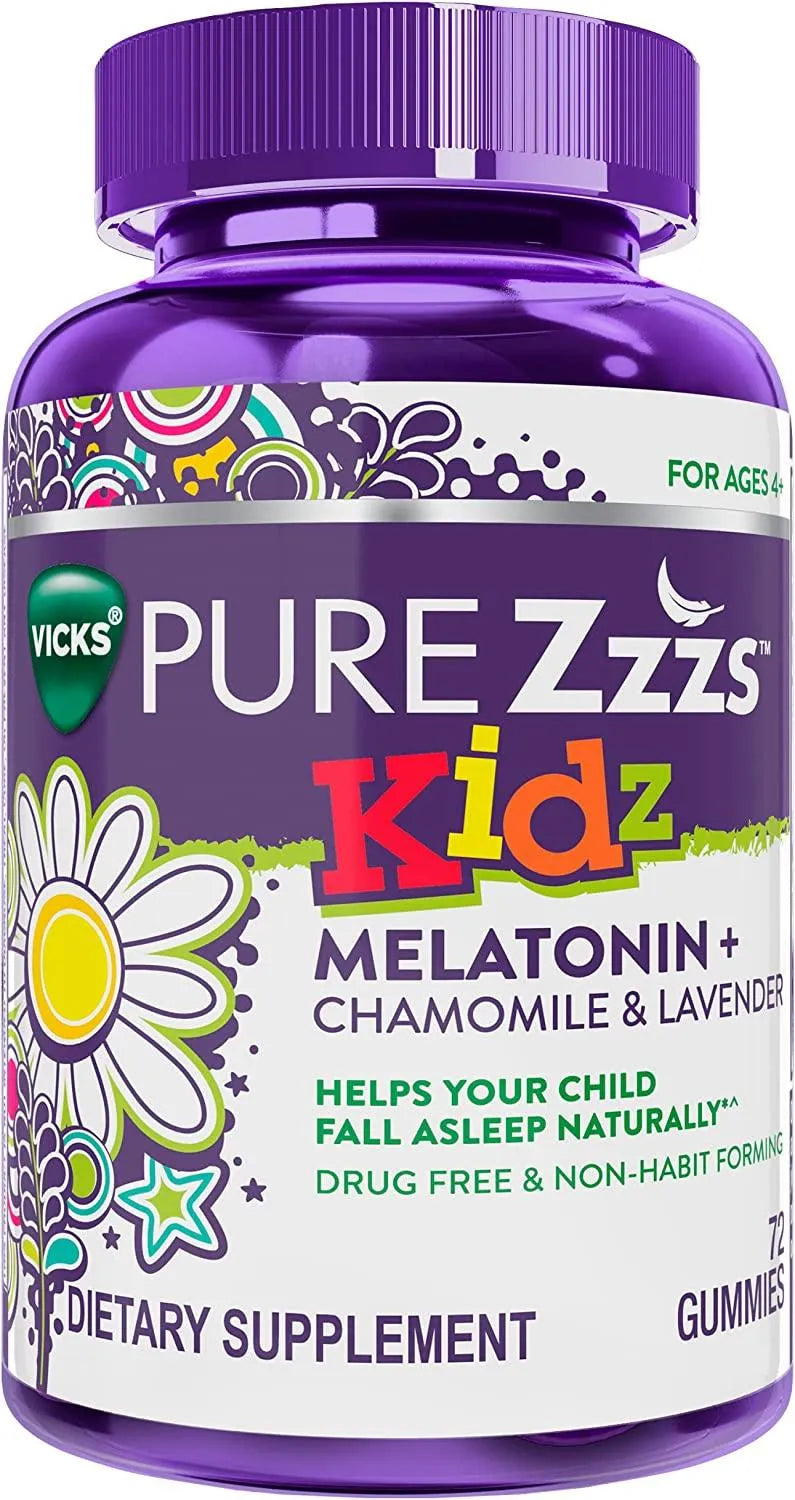 VICKS - Vicks Pure Zzzs Kidz Melatonin Sleep Aid Gummies 72 Gomitas - The Red Vitamin MX - Suplementos Alimenticios - {{ shop.shopifyCountryName }}