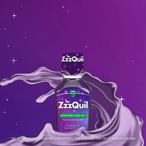 VICKS - Vicks ZzzQuil Nighttime Sleep Aid Liquid 12Oz. - The Red Vitamin MX - Suplementos Alimenticios - {{ shop.shopifyCountryName }}