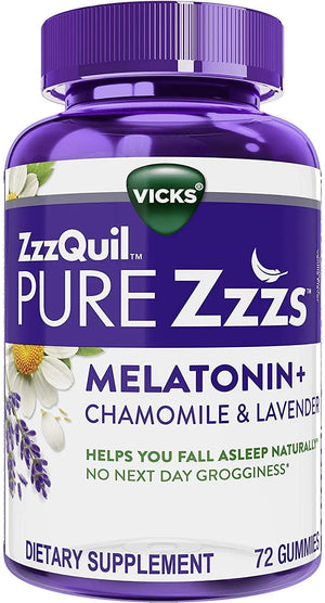 VICKS - Vicks ZzzQuil Pure Zzzs Melatonin Sleep Aid Gummies 72 Gomitas - The Red Vitamin MX - Suplementos Alimenticios - {{ shop.shopifyCountryName }}