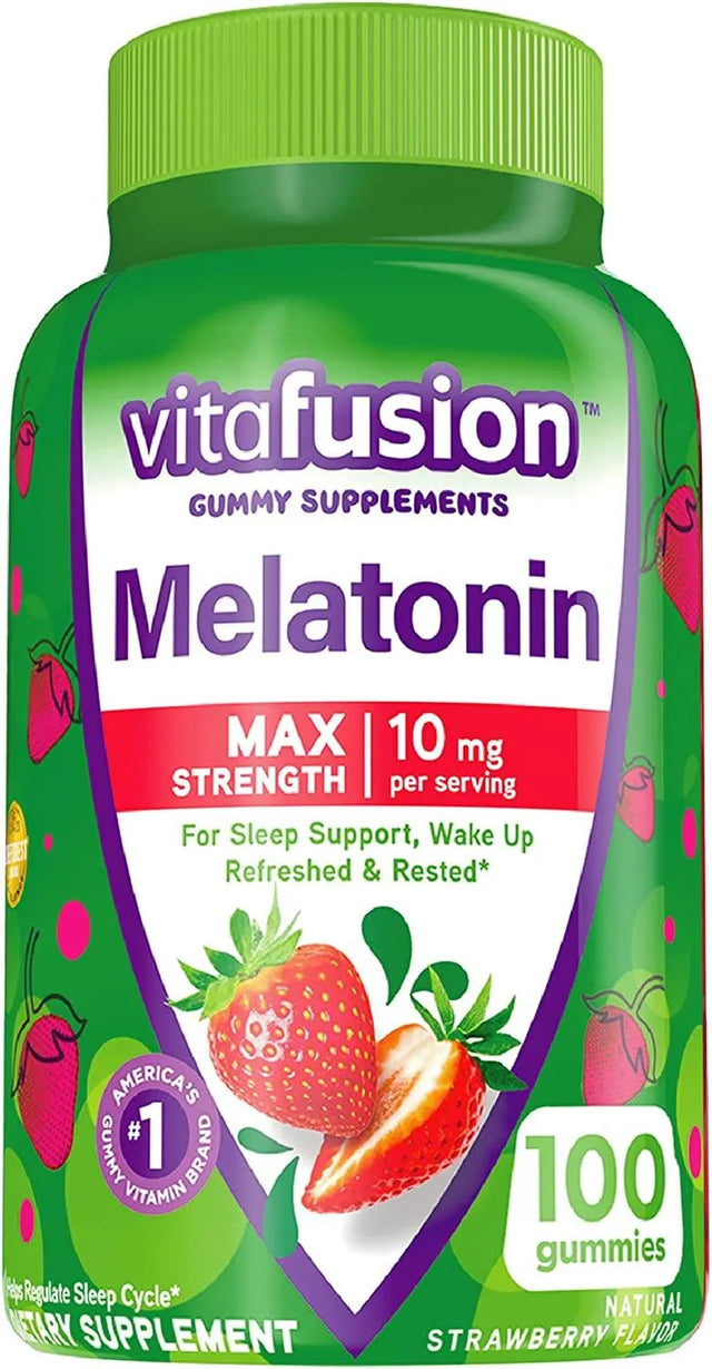 VITAFUSION - Vitafusion Max Strength Melatonin 10Mg. 100 Gomitas - The Red Vitamin MX - Suplementos Alimenticios - {{ shop.shopifyCountryName }}