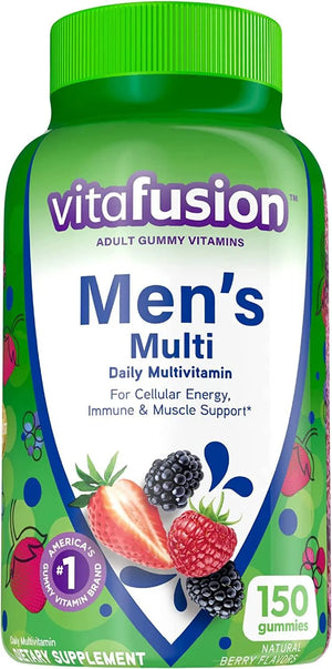 VITAFUSION - Vitafusion Men's Gummy Vitamins 150 Gomitas - The Red Vitamin MX - Suplementos Alimenticios - {{ shop.shopifyCountryName }}