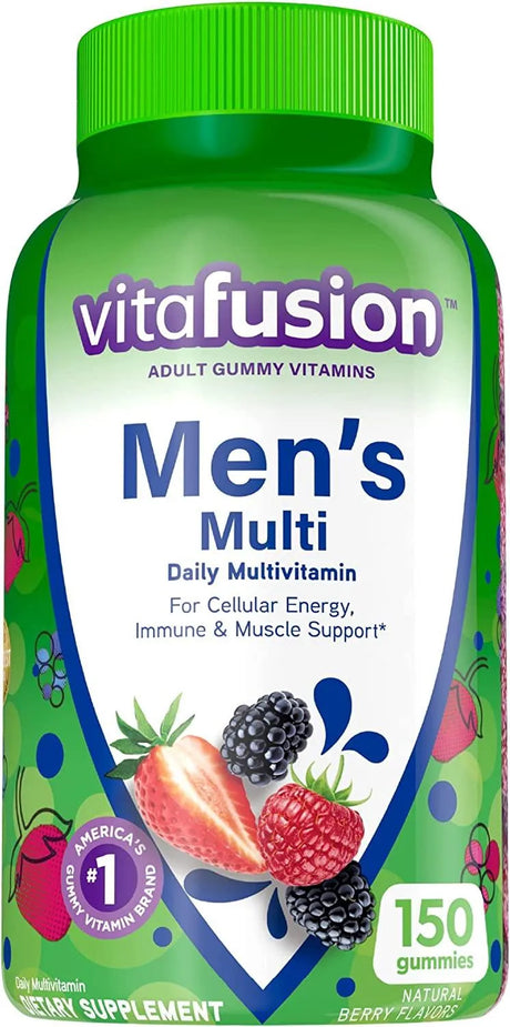 VITAFUSION - Vitafusion Men's Gummy Vitamins 150 Gomitas - The Red Vitamin MX - Suplementos Alimenticios - {{ shop.shopifyCountryName }}