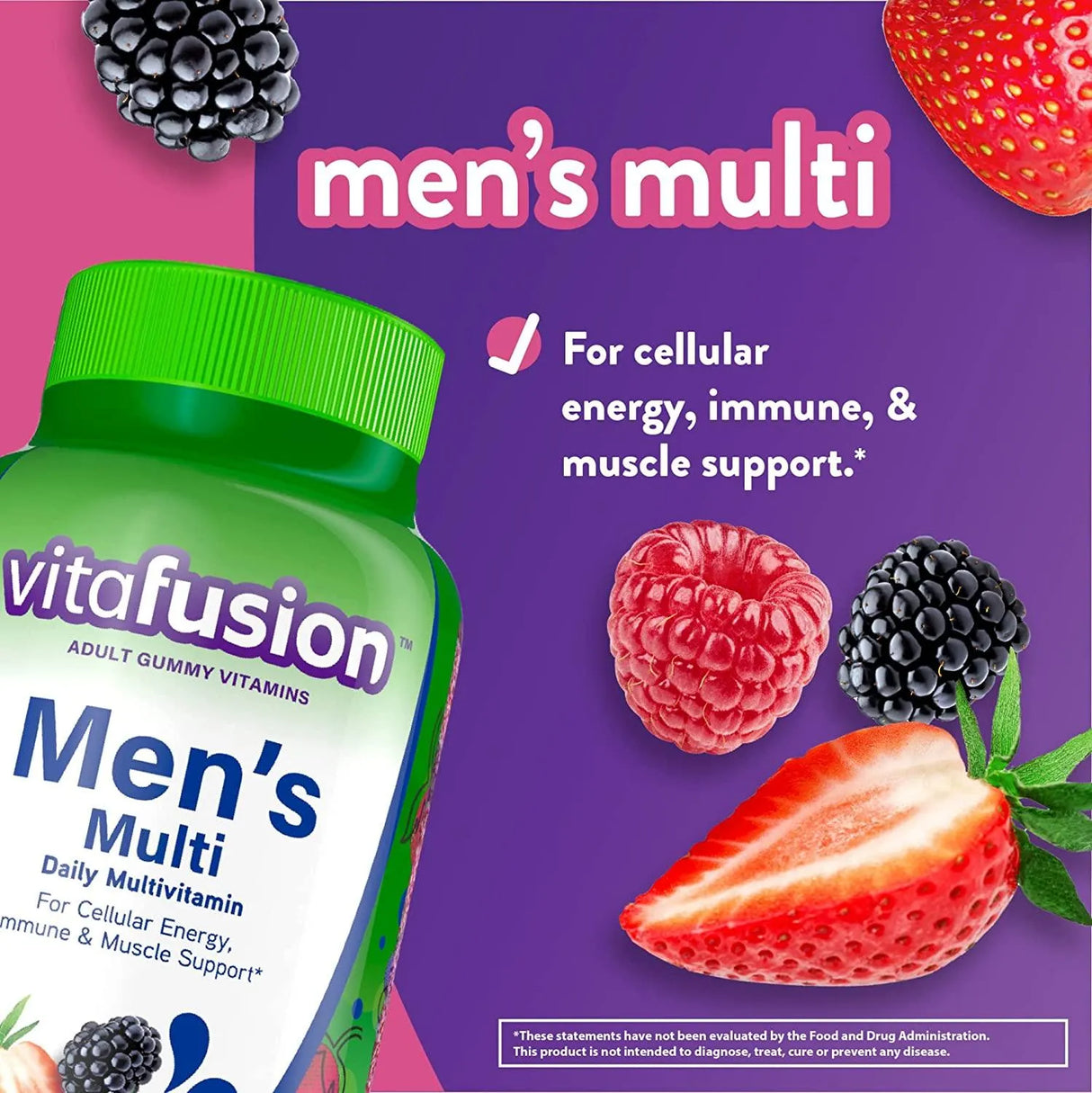 VITAFUSION - Vitafusion Men's Gummy Vitamins 150 Gomitas - The Red Vitamin MX - Suplementos Alimenticios - {{ shop.shopifyCountryName }}