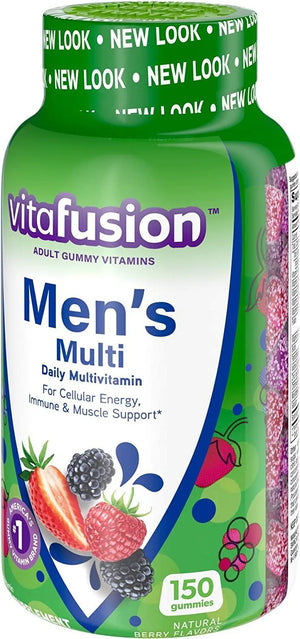 VITAFUSION - Vitafusion Men's Gummy Vitamins 150 Gomitas - The Red Vitamin MX - Suplementos Alimenticios - {{ shop.shopifyCountryName }}