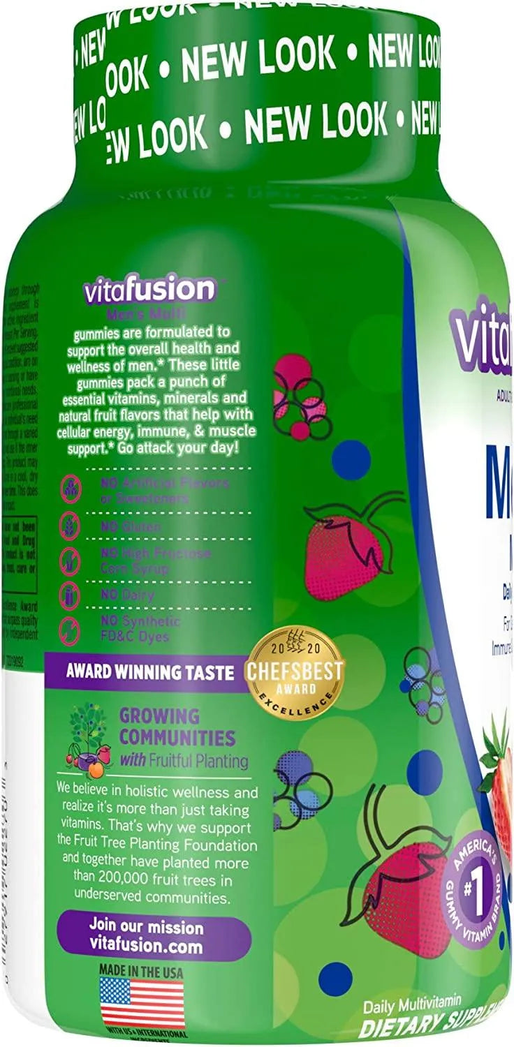 VITAFUSION - Vitafusion Men's Gummy Vitamins 150 Gomitas - The Red Vitamin MX - Suplementos Alimenticios - {{ shop.shopifyCountryName }}