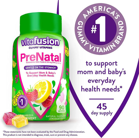 VITAFUSION - Vitafusion Prenatal Vitamins 90 Gomitas - The Red Vitamin MX - Suplementos Alimenticios - {{ shop.shopifyCountryName }}