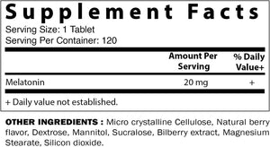 Vitamatic Melatonin Fast Dissolve 20Mg.120 Tabletas - The Red Vitamin MX