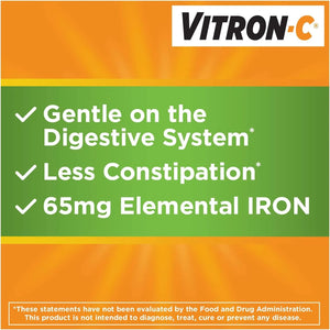 VITRON-C - Vitron-C High Potency Iron 60 Tabletas - The Red Vitamin MX - Suplementos Alimenticios - {{ shop.shopifyCountryName }}