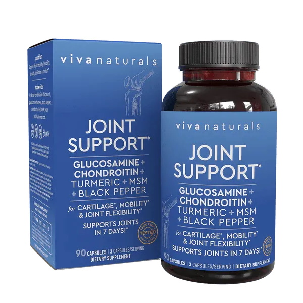 VIVA NATURALS - Viva Naturals Joint Support 90 Capsulas - The Red Vitamin MX - Suplementos Alimenticios - {{ shop.shopifyCountryName }}