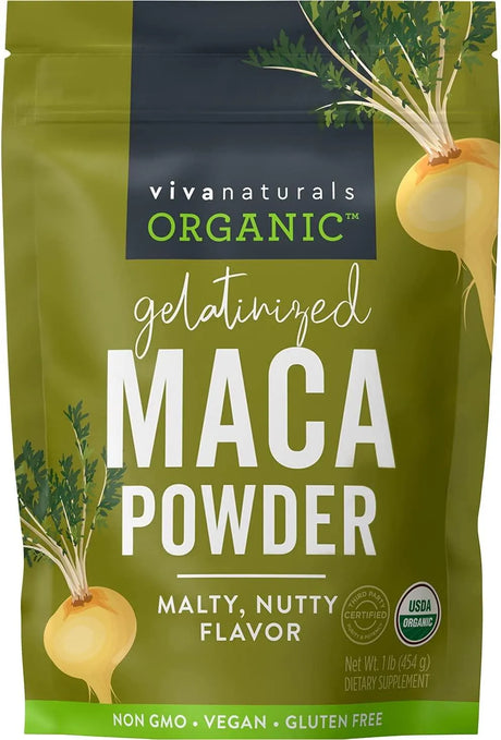 VIVA NATURALS - Viva Naturals Organic Maca Powder 1Lb. - The Red Vitamin MX - Suplementos Alimenticios - {{ shop.shopifyCountryName }}