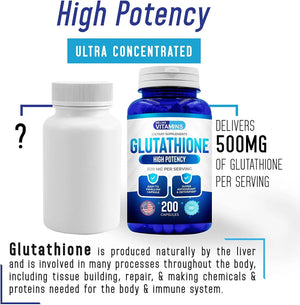 WE LIKE VITAMINS - We Like Vitamins Glutathione Reduced 500Mg. 200 Capsulas - The Red Vitamin MX - Suplementos Alimenticios - {{ shop.shopifyCountryName }}