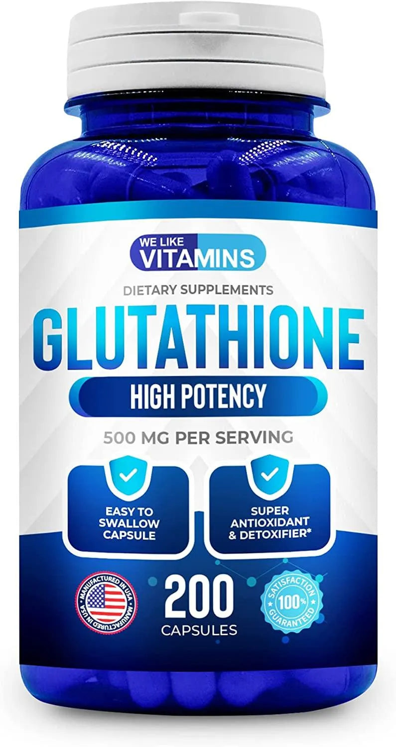 WE LIKE VITAMINS - We Like Vitamins Glutathione Reduced 500Mg. 200 Capsulas - The Red Vitamin MX - Suplementos Alimenticios - {{ shop.shopifyCountryName }}