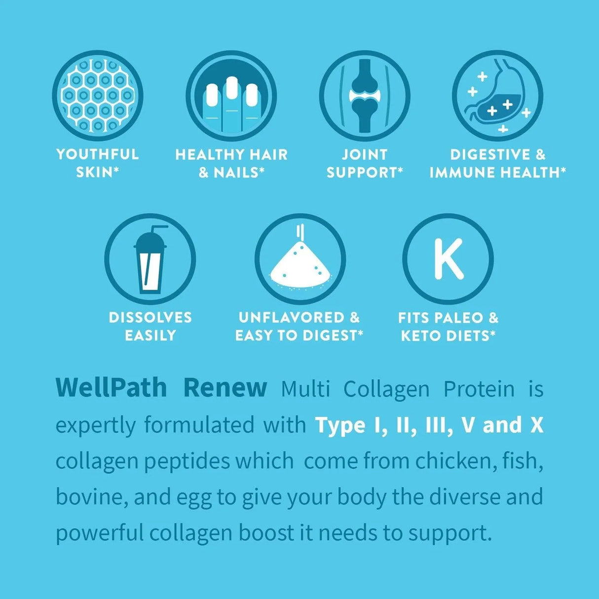 WELLPATH - Wellpath Renew Multi Collagen Protein Powder 11Oz. - The Red Vitamin MX - Suplementos Alimenticios - {{ shop.shopifyCountryName }}