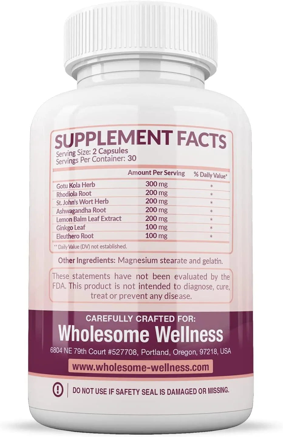 WHOLESOME WELLNESS - Wholesome Wellness Happy Formula Natural Anxiety Depression Relief 60 Capsulas - The Red Vitamin MX - Suplementos Alimenticios - {{ shop.shopifyCountryName }}