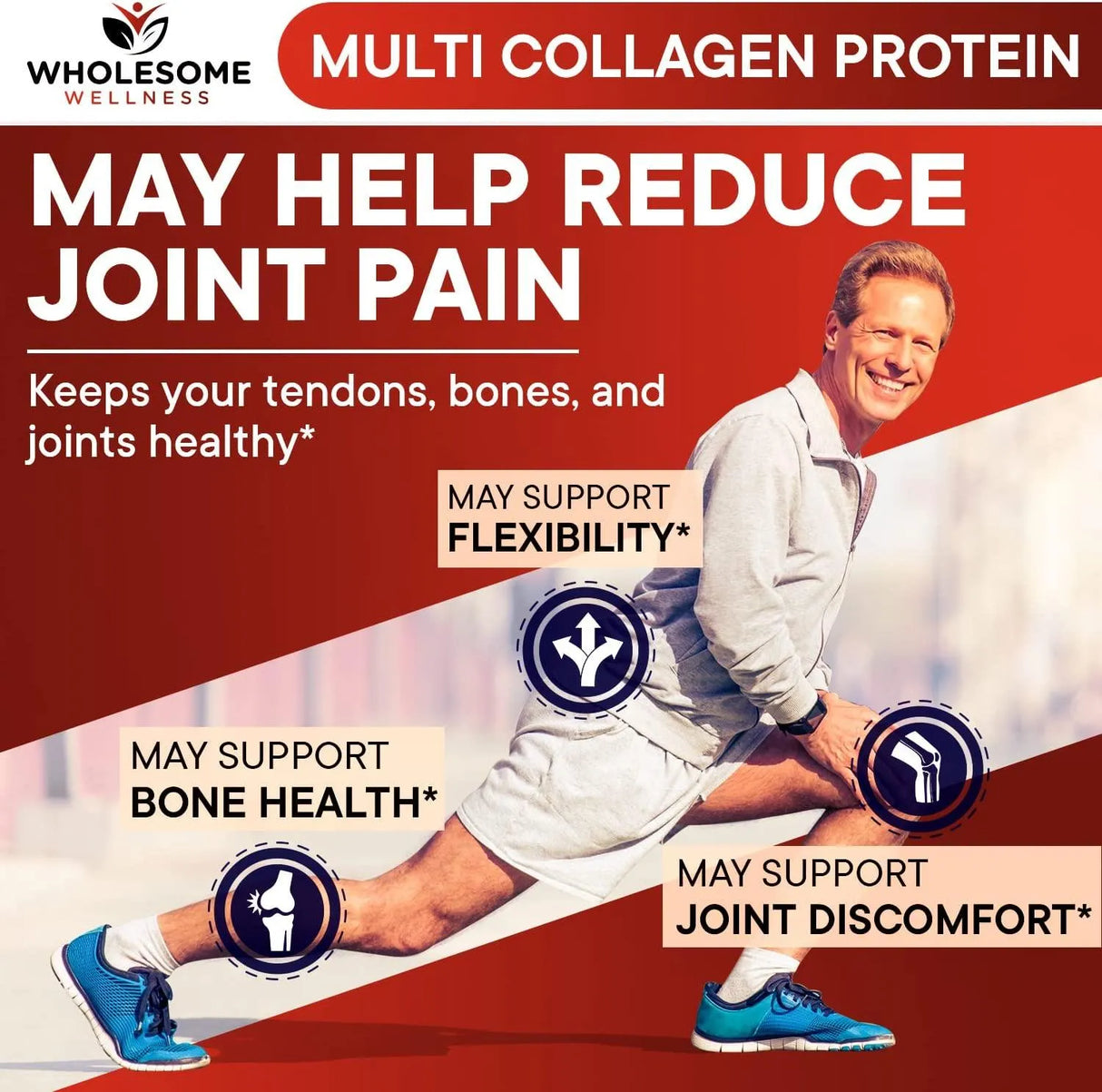 WHOLESOME WELLNESS - Wholesome Wellness Multi Collagen Protein Powder Hydrolyzed 16Oz. - The Red Vitamin MX - Suplementos Alimenticios - {{ shop.shopifyCountryName }}