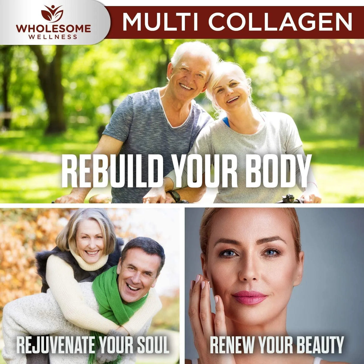 WHOLESOME WELLNESS - Wholesome Wellness Super-Absorb Multi Collagen Organic Herbs and Bioperine 90 Capsulas - The Red Vitamin MX - Suplementos Alimenticios - {{ shop.shopifyCountryName }}