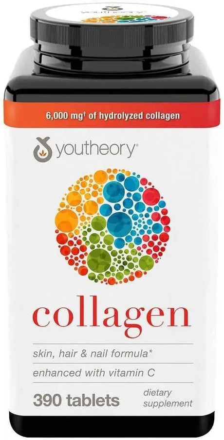 YOUTHEORY - Youtheory Collagen Advanced Formula with Vitamin C 390 Tabletas - The Red Vitamin MX - Suplementos Alimenticios - {{ shop.shopifyCountryName }}