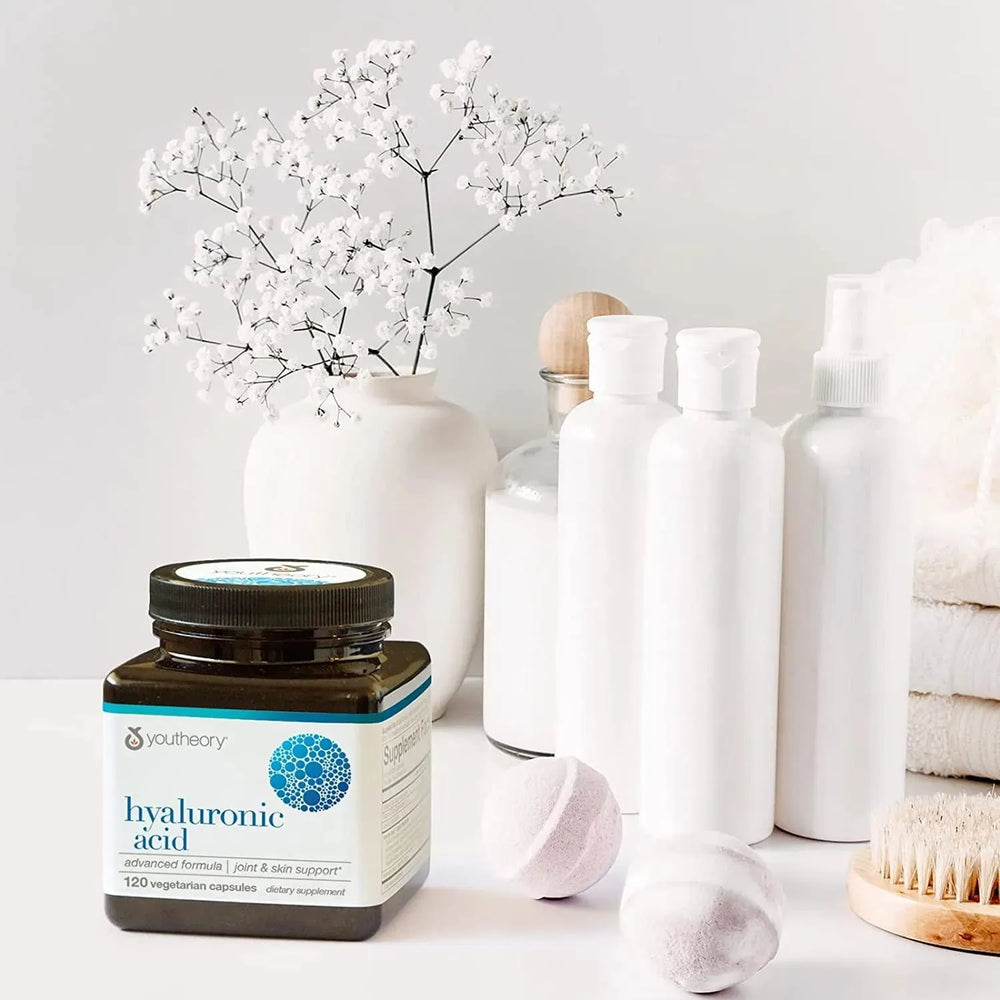 YOUTHEORY - Youtheory Hyaluronic Acid Advanced Formula 120 Capsulas - The Red Vitamin MX - Suplementos Alimenticios - {{ shop.shopifyCountryName }}