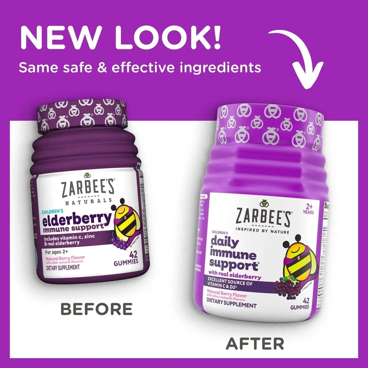 ZARBEE'S NATURALS - Zarbee's Naturals Children's Elderberry Immune Support 42 Gomitas - The Red Vitamin MX - Suplementos Alimenticios - {{ shop.shopifyCountryName }}