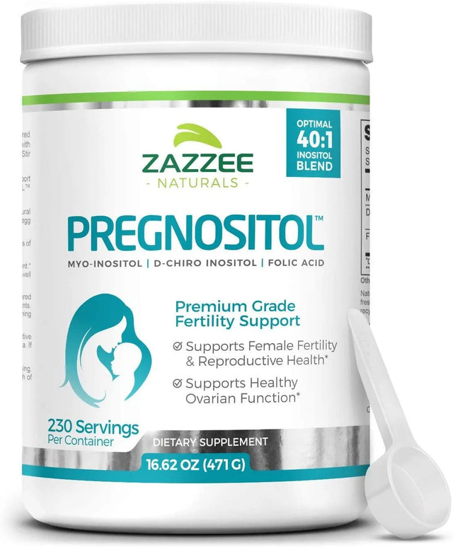 ZAZZEE NATURALS - Zazzee Naturals Pregnositol 16.62Oz. 230 Servicios - The Red Vitamin MX - Suplementos Alimenticios - {{ shop.shopifyCountryName }}