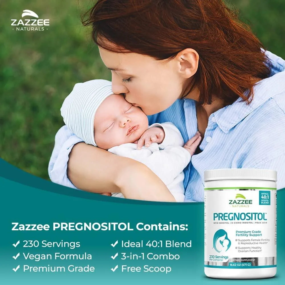 ZAZZEE NATURALS - Zazzee Naturals Pregnositol 16.62Oz. 230 Servicios - The Red Vitamin MX - Suplementos Alimenticios - {{ shop.shopifyCountryName }}