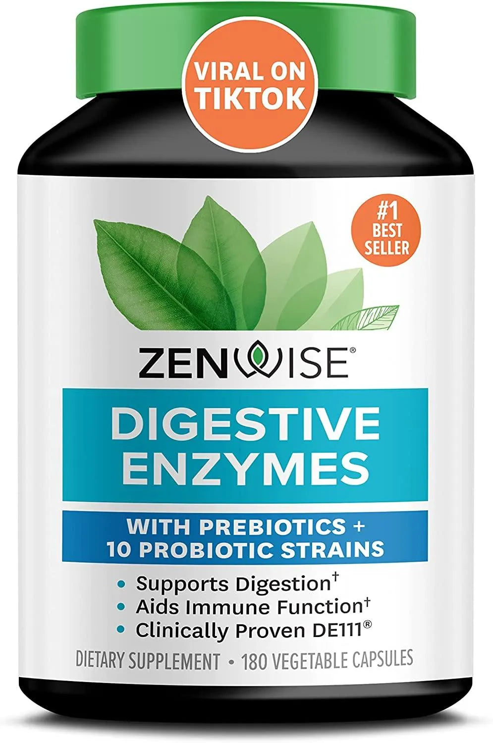 ZENWISE HEALTH - Zenwise Probiotic Digestive Multi Enzymes 180 Capsulas - The Red Vitamin MX - Suplementos Alimenticios - {{ shop.shopifyCountryName }}