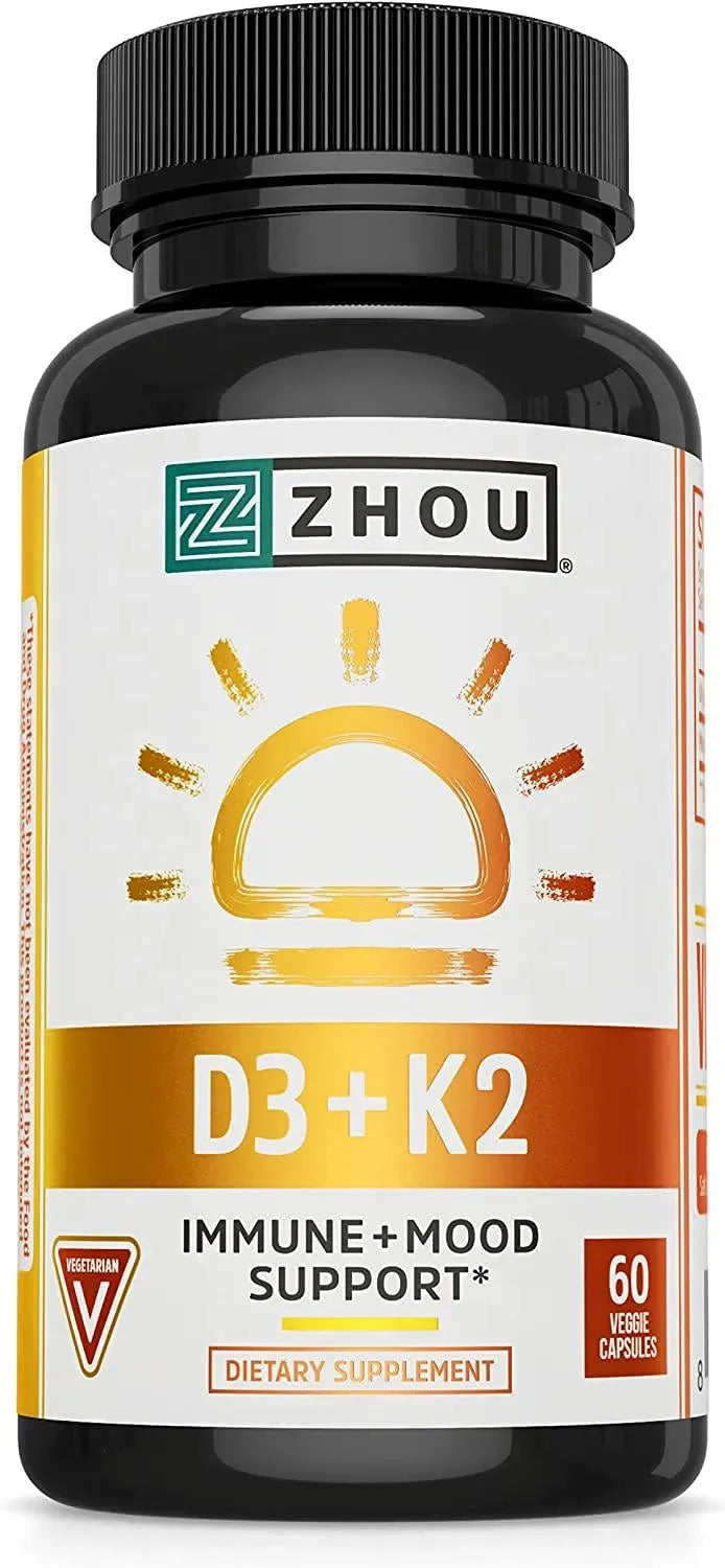 ZHOU - Zhou K2+D3 60 Capsulas - The Red Vitamin MX - Suplementos Alimenticios - {{ shop.shopifyCountryName }}