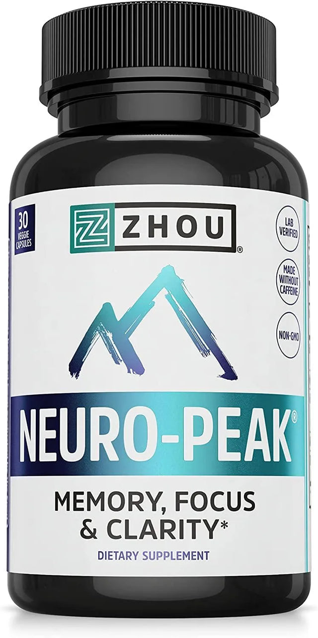 ZHOU - Zhou Neuro Peak Brain Support Supplement 30 Capsulas - The Red Vitamin MX - Suplementos Alimenticios - {{ shop.shopifyCountryName }}